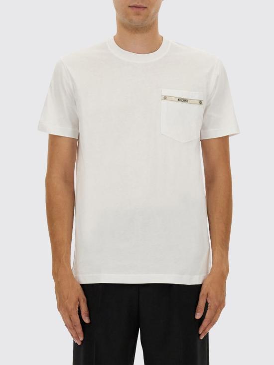 25FW 모스키노 반팔 티셔츠 07255241 0001 White