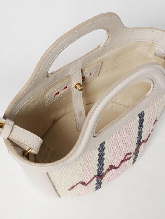 26SS 마르니 토트백 BBMP0067Q7P8181 ZO858 White - MARNI