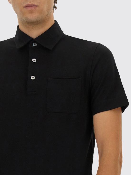 25FW 에르메네질도제냐 폴로 티셔츠 UG392A2G752 K09 Black - ERMENEGILDO ZEGNA