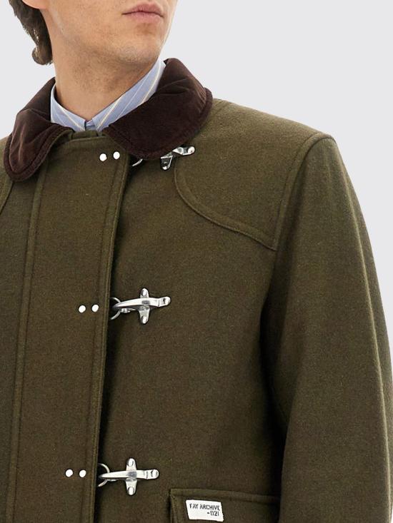 25FW 페이 코트 MAM1351148LXQ1 V805 Forest Green - FAY