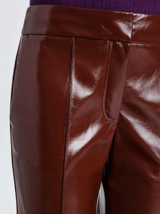 25FW 액티튜드 트윈세트 가죽 팬츠 252AP2391 12562 Brown - ACTITUDE TWINSET