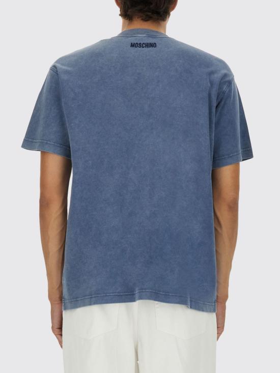 25FW 모스키노 반팔 티셔츠 07035244 1290 Blue - MOSCHINO