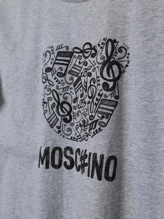 25FW [키즈] 모스키노 티셔츠 HQM05GLAA10 60901 Grey - MOSCHINO
