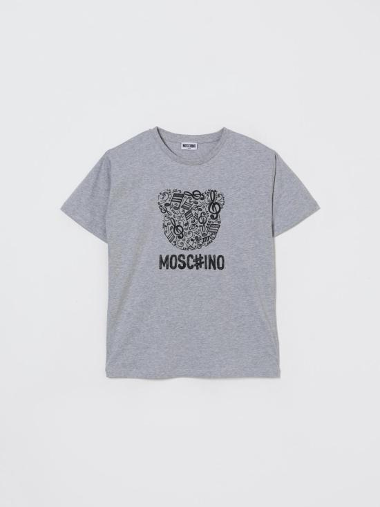 25FW [키즈] 모스키노 티셔츠 HQM05GLAA10 60901 Grey