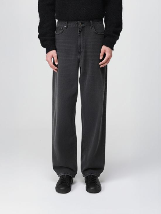 25FW 세퍼 데님 팬츠 MFW24WIDECUTCRE Black