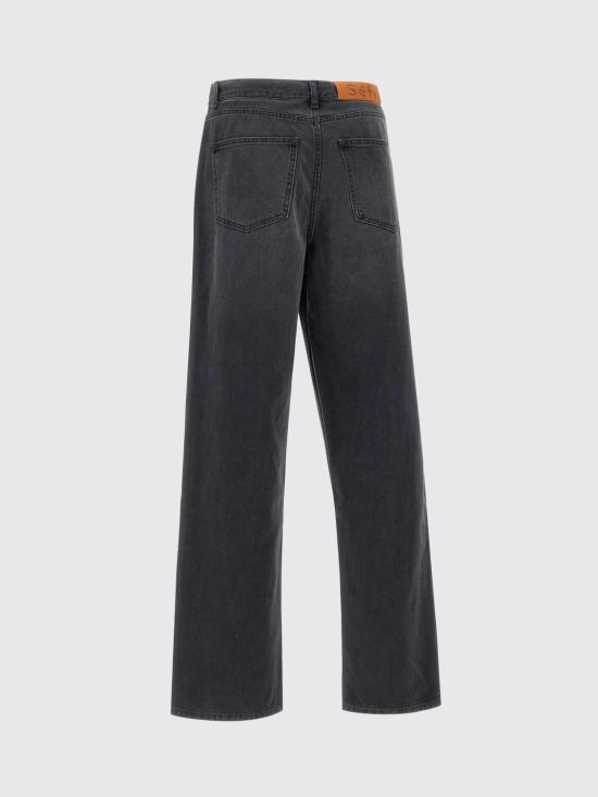 25FW 세퍼 데님 팬츠 MFW24WIDECUTCRE Black - SEFR