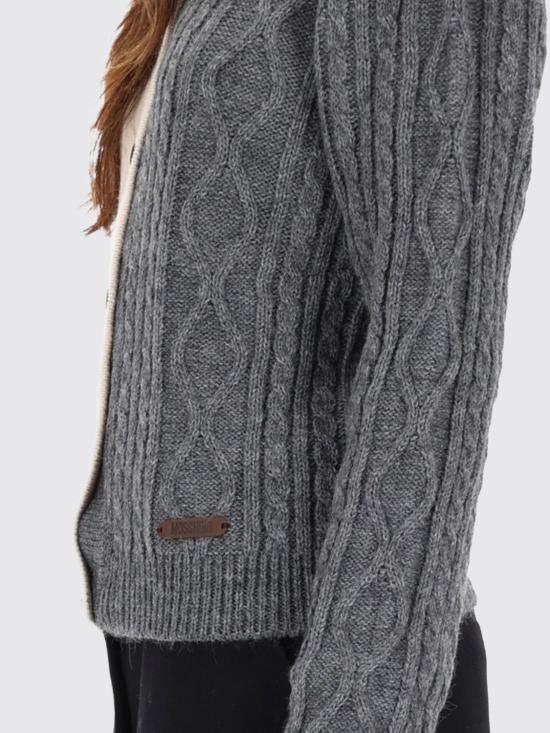 25FW 모스키노 스웨터 09125504 1506 Grey - MOSCHINO