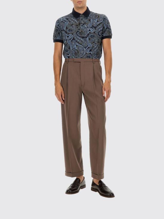 25FW 에트로 폴로 티셔츠 MRMD0004AKC24 X0883 Blue - ETRO