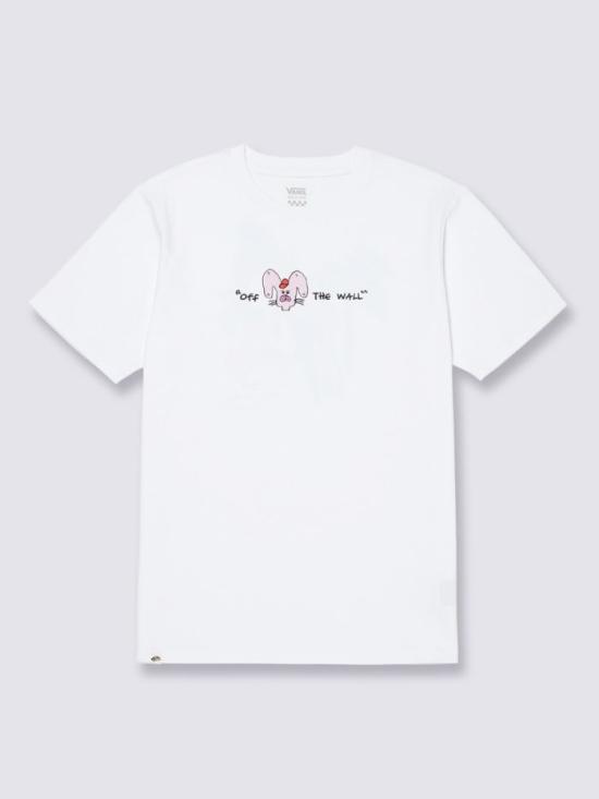  반스 반팔 티셔츠 VN000QF6WHT1 DOM - VANS