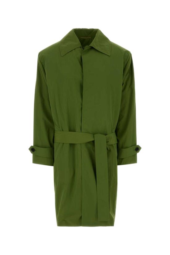 25FW 생로랑 트렌치 코트 851211Y6J30 3710 Green