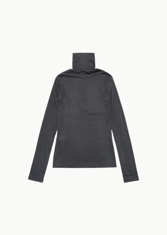  아모멘토 긴팔 티셔츠 AM24FWW02TLCHARCOAL DOM - AMOMENTO