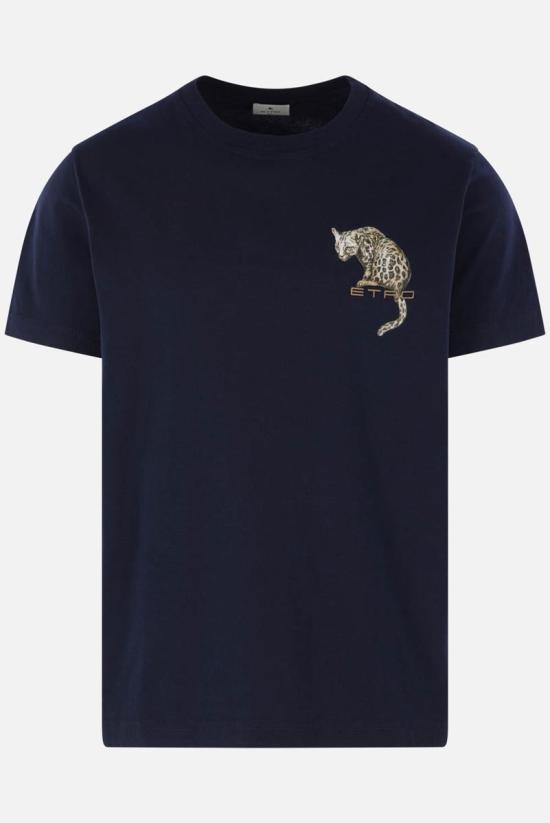 26SS 에트로 반팔 티셔츠 MRMA0002AR465B0065 BLUE