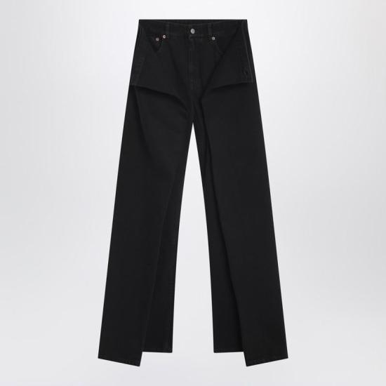 25FW MM6 메종마르지엘라 데님 팬츠 S62LB0205M30011 R MM6 971 Black