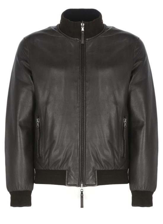 25FW 더 잭 레더스 가죽 자켓 DESRPLON06 BROWN