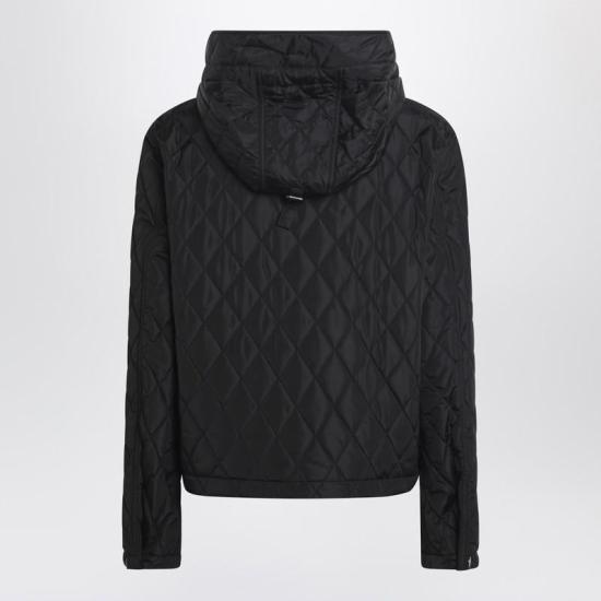 25FW 버버리 크롭 퀄티드 나일론 후드 자켓 8110329166468 R BURBE A1189 Black - BURBERRY