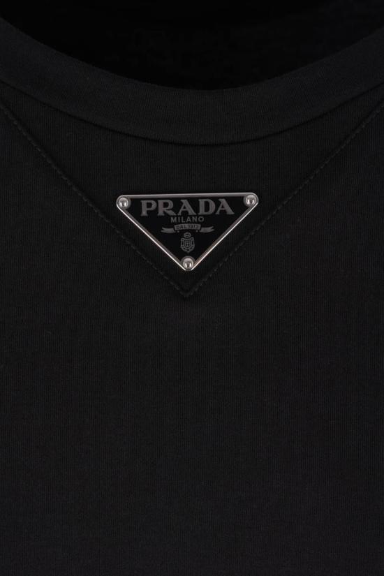 26SS 프라다 반팔 티셔츠 UJN861S232240F0002 Black - PRADA