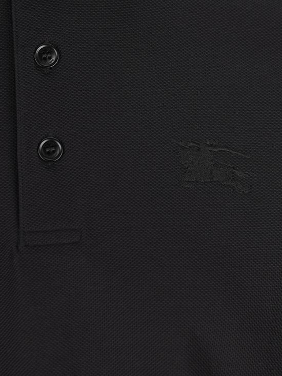26SS 버버리 코튼 폴로 셔츠 8096425A1189 P26 Black - BURBERRY