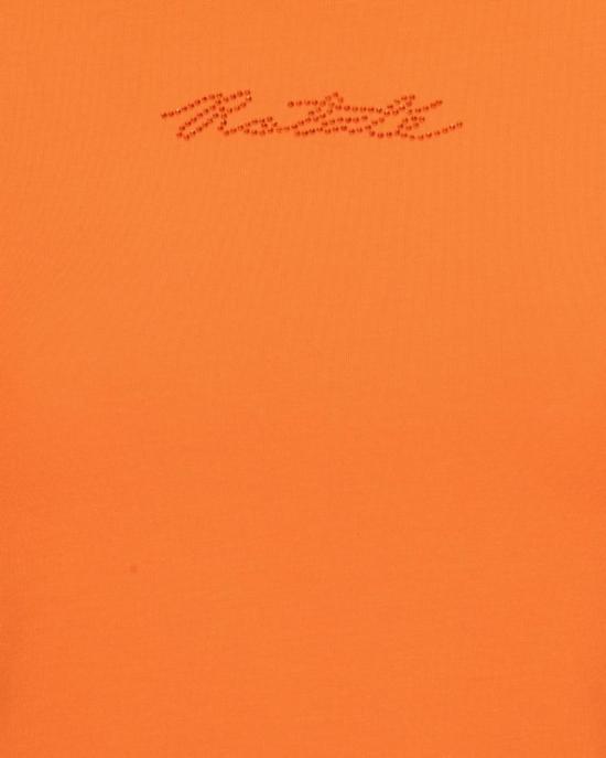  로테이트 반팔 티셔츠 ROTW241PRTS028OR VIBRANT ORANGE DOM - ROTATE