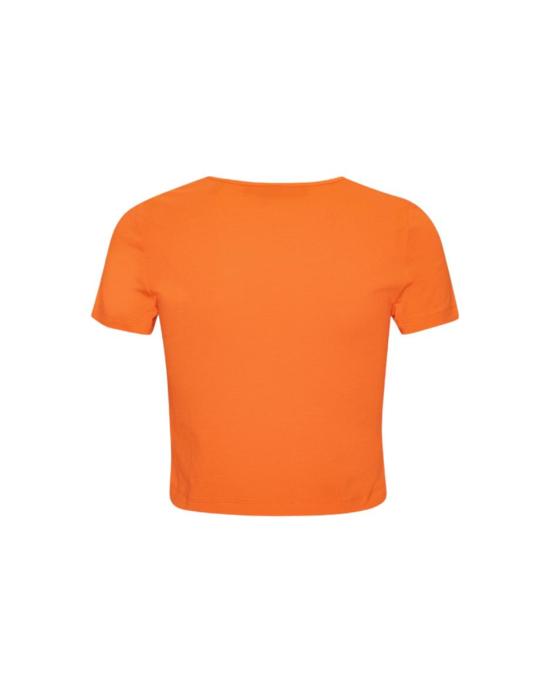  로테이트 반팔 티셔츠 ROTW241PRTS028OR VIBRANT ORANGE DOM - ROTATE