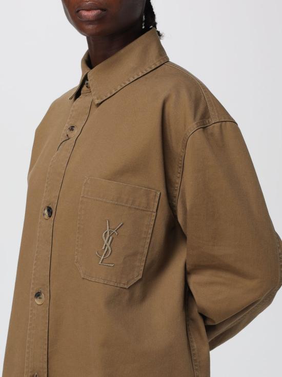 25FW 생로랑 블라우스/셔츠 852696 Y253W2669 BEIGE - SAINT LAURENT