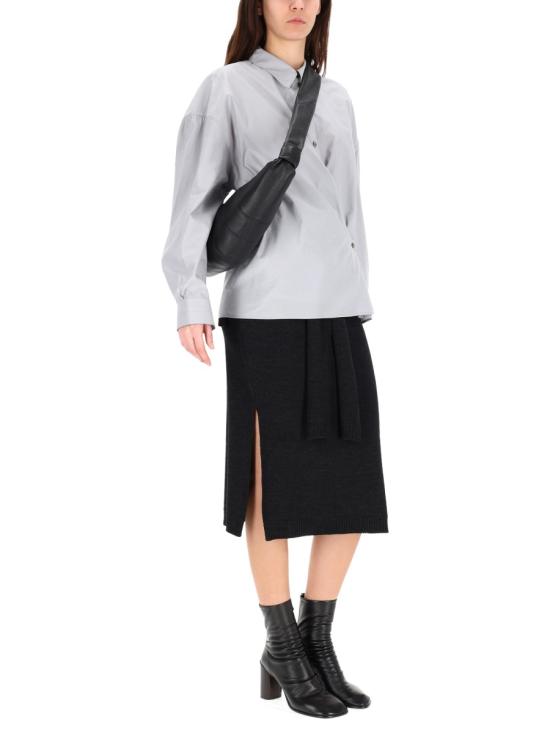 25FW 르메르 스트레이트 칼라 트위스트 셔츠 SH1141 LF1500BG219 GREY - LEMAIRE