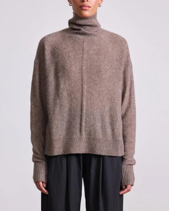  어피스 어파트 터틀넥 Apiece Apart 가장 부드러운 티슈 웨이트  헤이즐넛