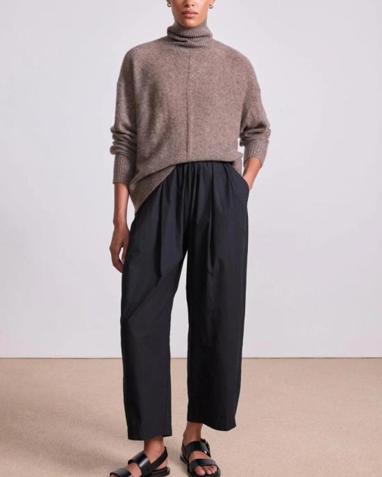  어피스 어파트 터틀넥 Apiece Apart 가장 부드러운 티슈 웨이트  헤이즐넛 - APIECE APART