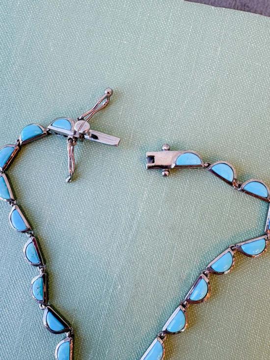  낙 암스트롱 목걸이/팬던트 나크 암스트롱 리비에르 스캘럽 네크리스 터키석 - NAK ARMSTRONG