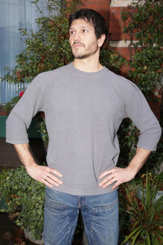  영메이븐 반팔 티셔츠 융마벤 듀크 3/4 슬리브 탑 - JUNGMAVEN