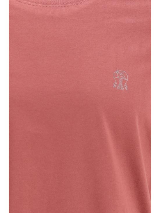 26SS 브루넬로 쿠치넬리 반팔 티셔츠 M0B138440 CMZ07 RED - BRUNELLO CUCINELLI