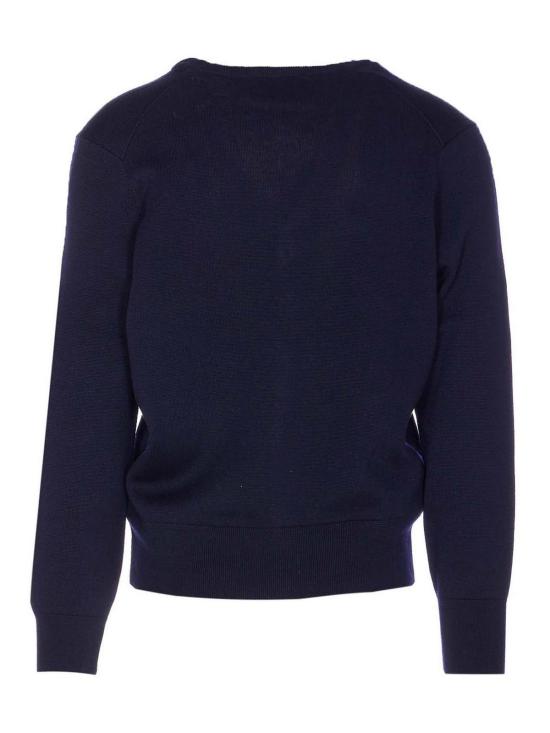 26SS 아미 ADC 울 V넥 가디건 HKC361001414 Blue - AMI