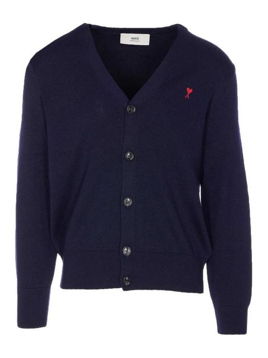 26SS 아미 ADC 울 V넥 가디건 HKC361001414 Blue