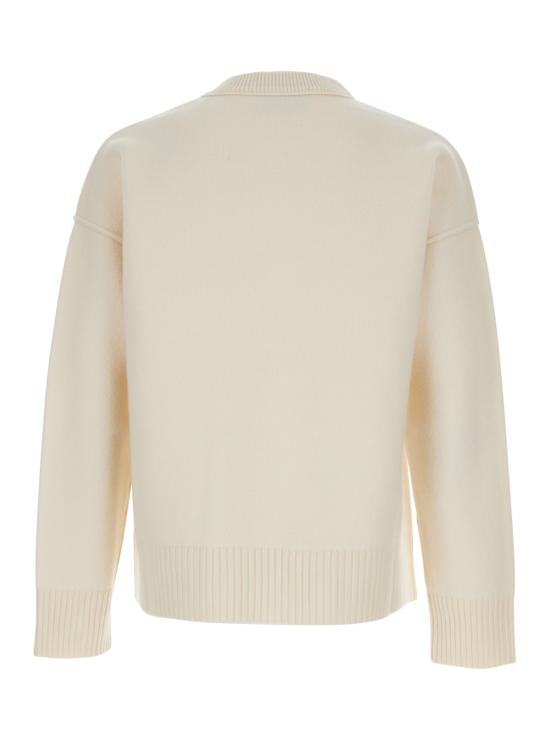 26SS 아미 빅 하트 울 크루넥 스웨터 UKS838018154 White - AMI