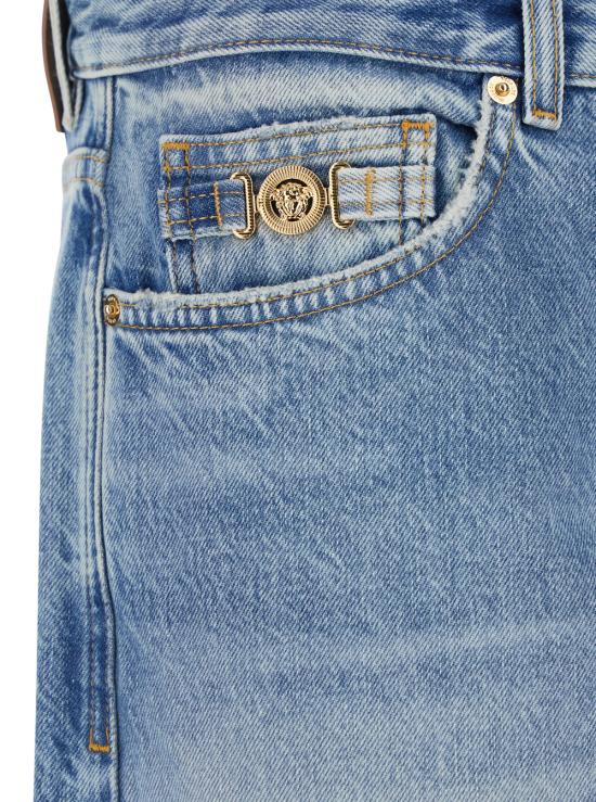 26SS 베르사체 데님 팬츠 10205761A163861D190 Light blue - VERSACE