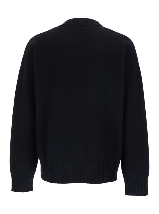 25FW 아미 빅 하트 울 크루넥 스웨터 UKS838018009 Black - AMI