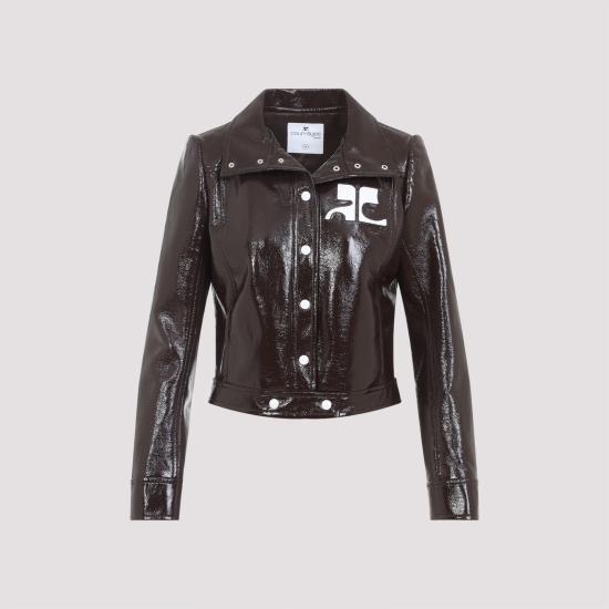 26SS 쿠레쥬 자켓 PERCBL005VY0014 1983 CHOCOLATE - COURREGES