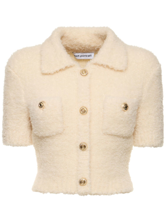 25SS 셀프 포트레이트 / 여성 플러피 니트 자켓 RS25036TCREAM BPG