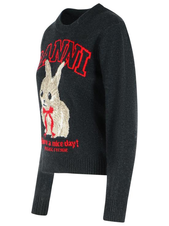 26SS 가니 스웨터 A1070047252 Grey - GANNI