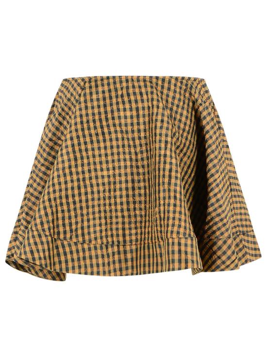 26SS 가니 숏 스커트 A1090074925 Brown - GANNI