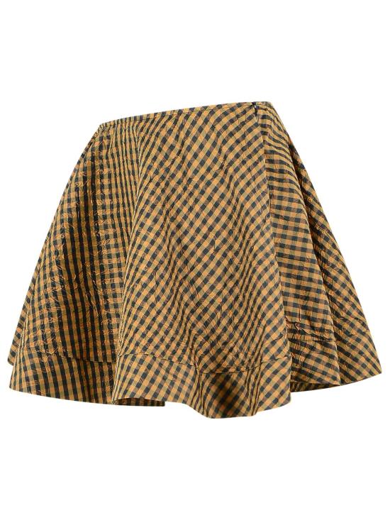 26SS 가니 숏 스커트 A1090074925 Brown - GANNI