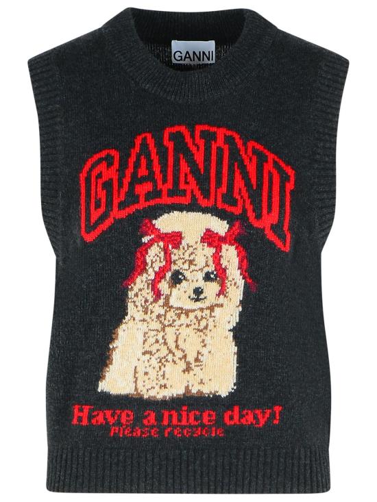 26SS 가니 스웨터 A1070044052 Black