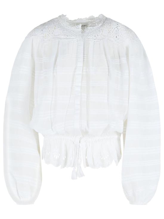 26SS 이자벨마랑에뚜왈 블라우스 HT0767FA D1J05E20WH White