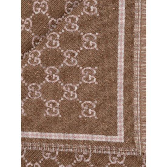 26SS 구찌 GG 울 스카프 8390353GAMQ2572 Brown - GUCCI
