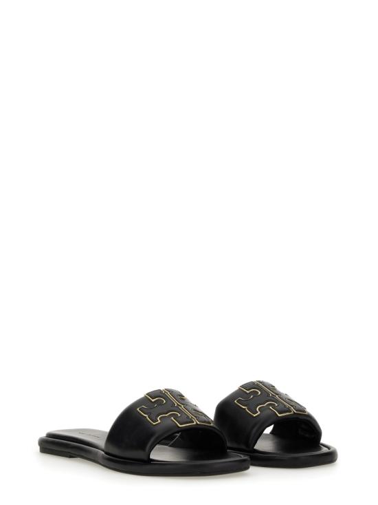 26FW 토리버치 더블 T 스포츠 슬라이드 79985 013 BLACK - TORY BURCH