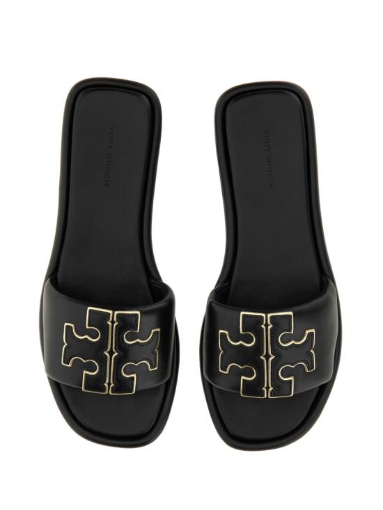 26FW 토리버치 더블 T 스포츠 슬라이드 79985 013 BLACK - TORY BURCH