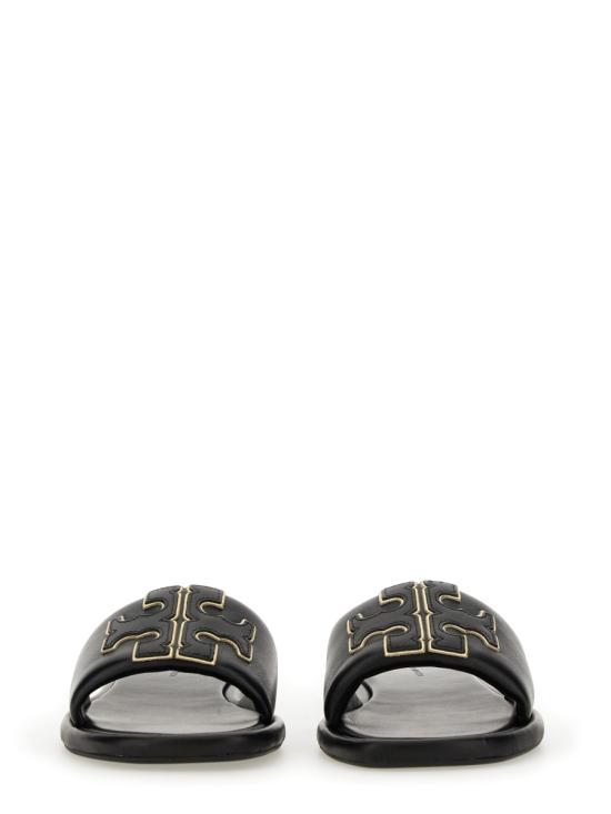 26FW 토리버치 더블 T 스포츠 슬라이드 79985 013 BLACK - TORY BURCH