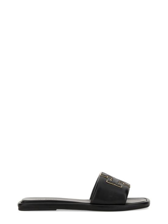26FW 토리버치 더블 T 스포츠 슬라이드 79985 013 BLACK - TORY BURCH