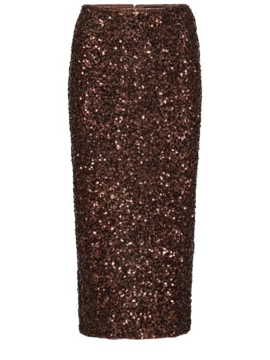 26SS 로테이트 바이 크리스텐슨 미디 스커트 1148242910 BCR6092910 BROWN