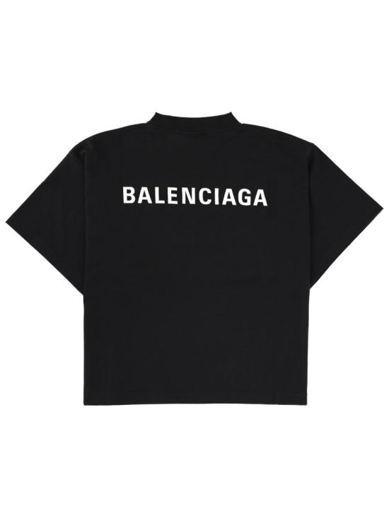 26FW 발렌시아가 반팔 티셔츠 818431 TPVK11070 BLACK - BALENCIAGA