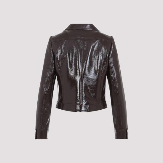 26SS 쿠레쥬 가죽 자켓 PERCBL005VY0014 1983 BROWN - COURREGES